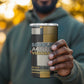 W.E.B. Du Bois Education is Liberation 4 in 1 Can Cooler Tumbler Scholar, Activist, Visionary Tribute Design - African Pride