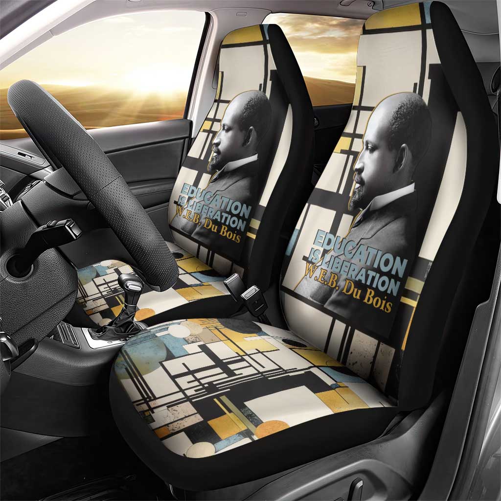 W.E.B. Du Bois Education is Liberation Car Seat Cover Scholar, Activist, Visionary Tribute Design - African Pride