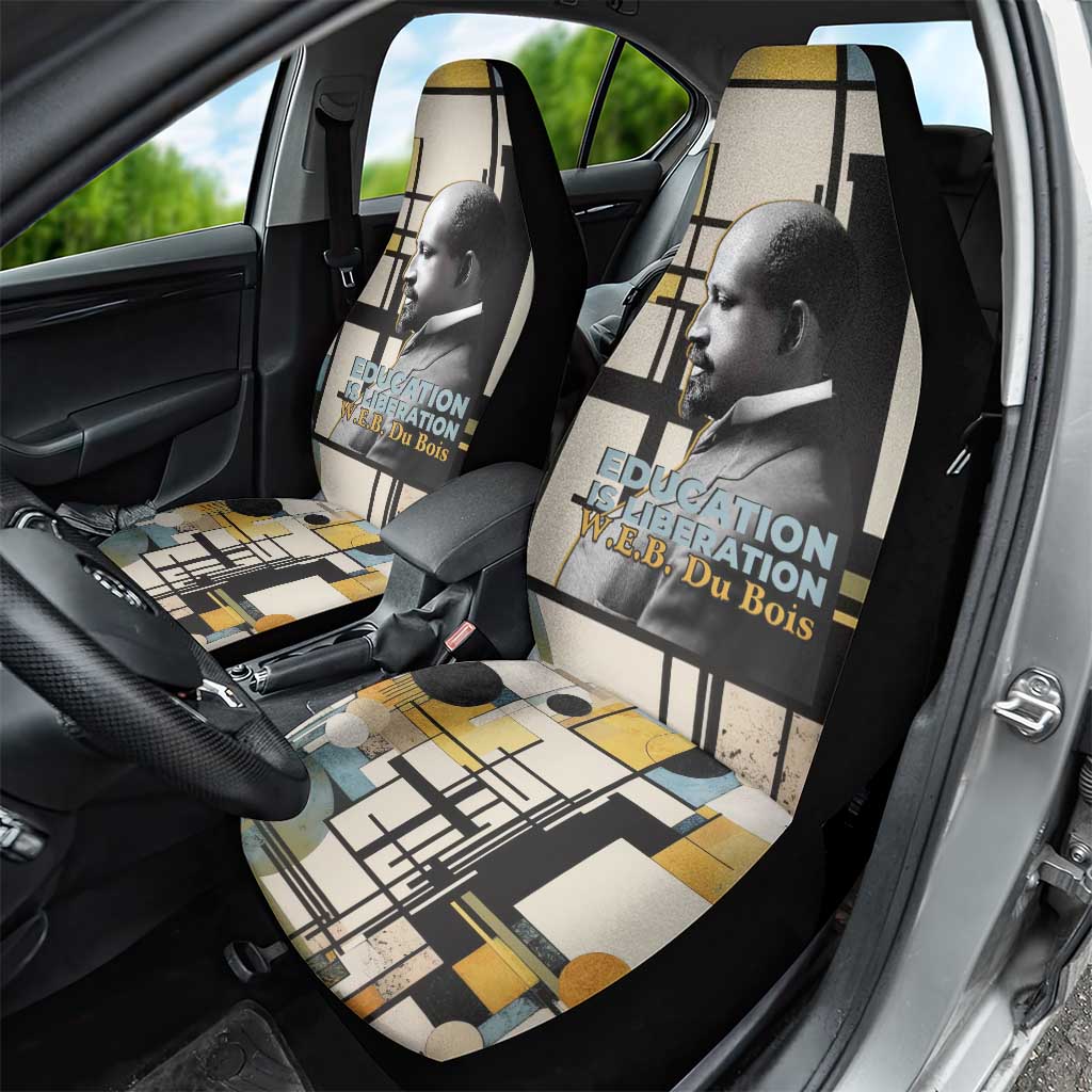 W.E.B. Du Bois Education is Liberation Car Seat Cover Scholar, Activist, Visionary Tribute Design - African Pride