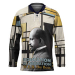 W.E.B. Du Bois Education is Liberation Hockey Jersey Scholar, Activist, Visionary Tribute Design - African Pride
