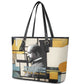 W.E.B. Du Bois Education is Liberation Leather Tote Bag Scholar, Activist, Visionary Tribute Design - African Pride