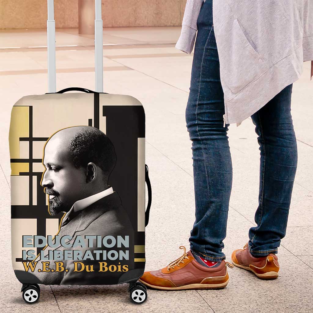 W.E.B. Du Bois Education is Liberation Luggage Cover Scholar, Activist, Visionary Tribute Design - African Pride