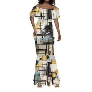 W.E.B. Du Bois Education is Liberation Mermaid Dress Scholar, Activist, Visionary Tribute Design - African Pride