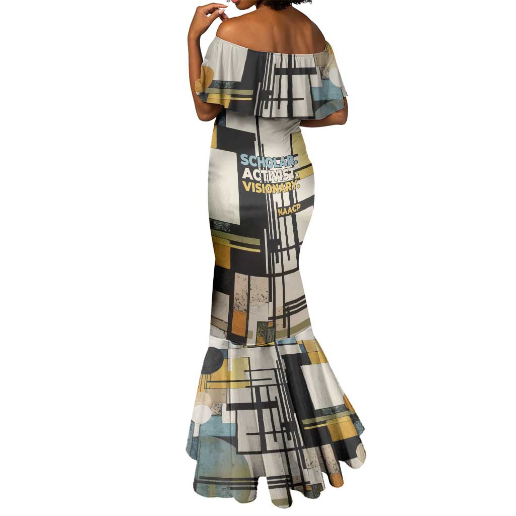 W.E.B. Du Bois Education is Liberation Mermaid Dress Scholar, Activist, Visionary Tribute Design - African Pride