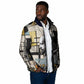 W.E.B. Du Bois Education is Liberation Padded Jacket Scholar, Activist, Visionary Tribute Design - African Pride