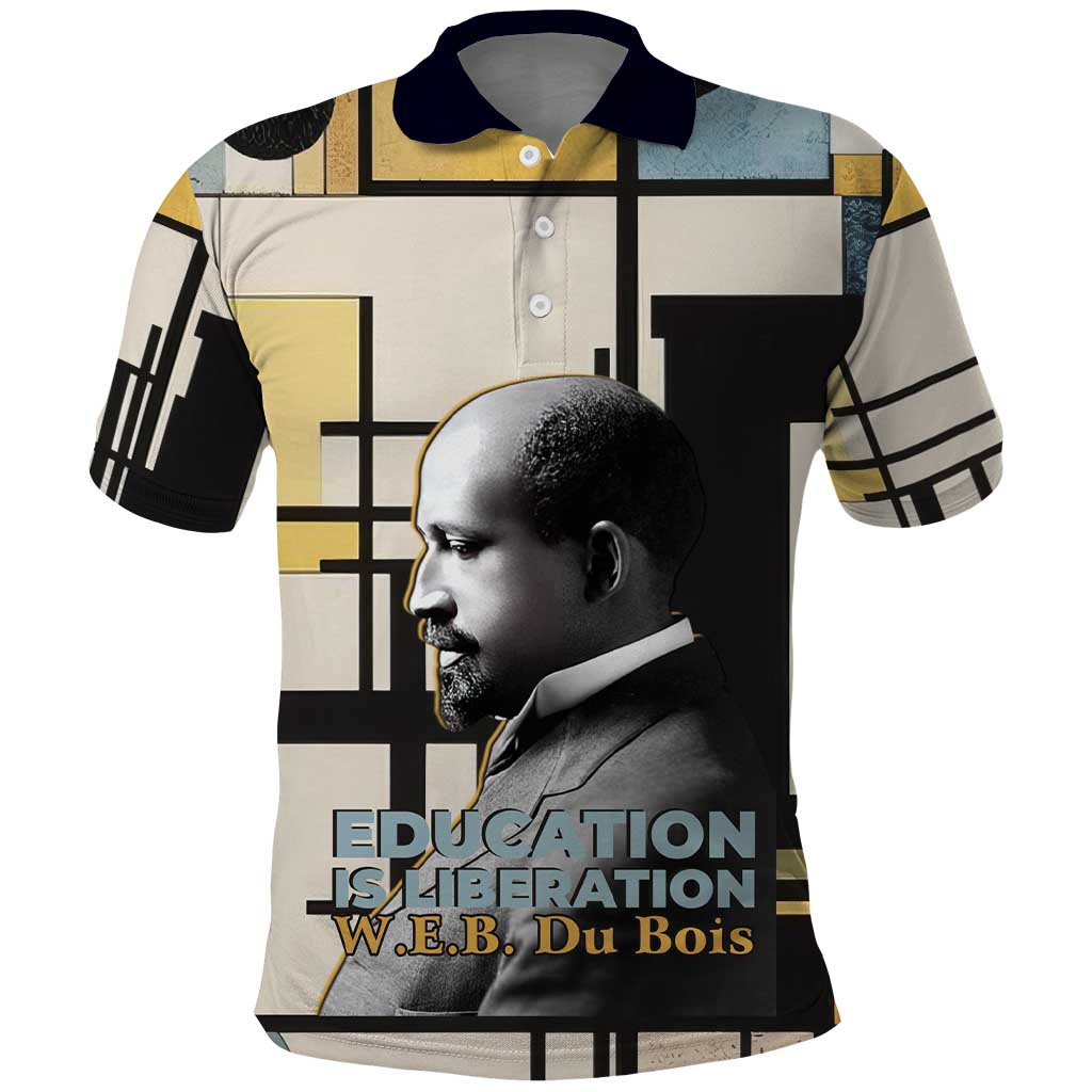 W.E.B. Du Bois Education is Liberation Polo Shirt Scholar, Activist, Visionary Tribute Design TS04