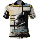W.E.B. Du Bois Education is Liberation Polo Shirt Scholar, Activist, Visionary Tribute Design TS04