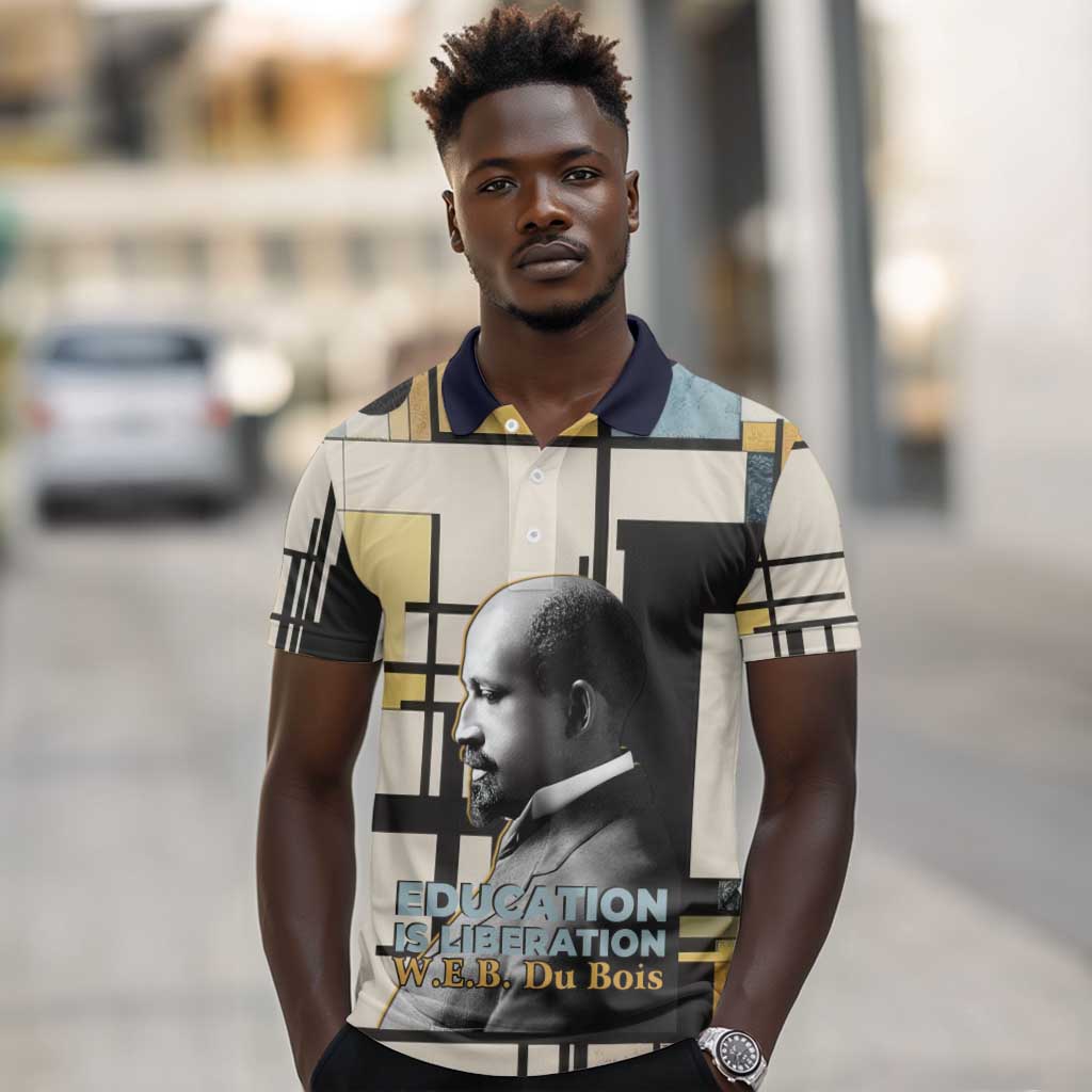 W.E.B. Du Bois Education is Liberation Polo Shirt Scholar, Activist, Visionary Tribute Design TS04