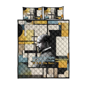 W.E.B. Du Bois Education is Liberation Quilt Bed Set Scholar, Activist, Visionary Tribute Design - African Pride