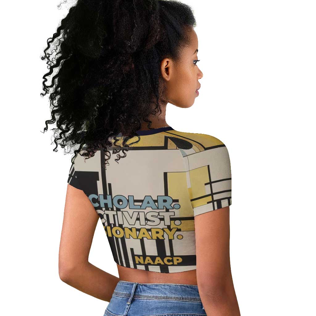 W.E.B. Du Bois Education is Liberation Raglan Cropped T shirt Scholar, Activist, Visionary Tribute Design TS04
