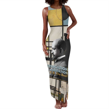 W.E.B. Du Bois Education is Liberation Tank Maxi Dress Scholar, Activist, Visionary Tribute Design - African Pride