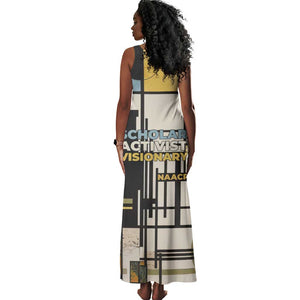 W.E.B. Du Bois Education is Liberation Tank Maxi Dress Scholar, Activist, Visionary Tribute Design - African Pride