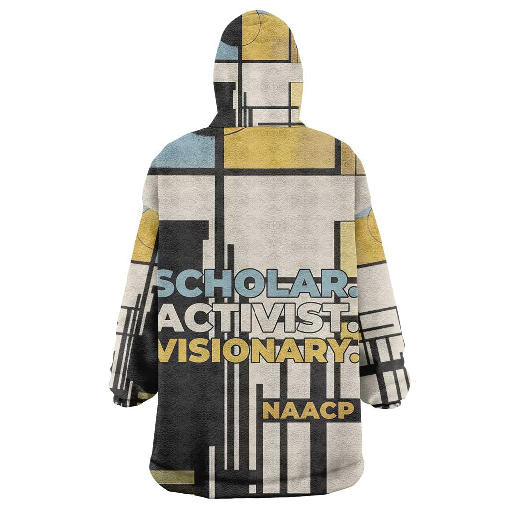 W.E.B. Du Bois Education is Liberation Wearable Blanket Hoodie Scholar, Activist, Visionary Tribute Design - African Pride