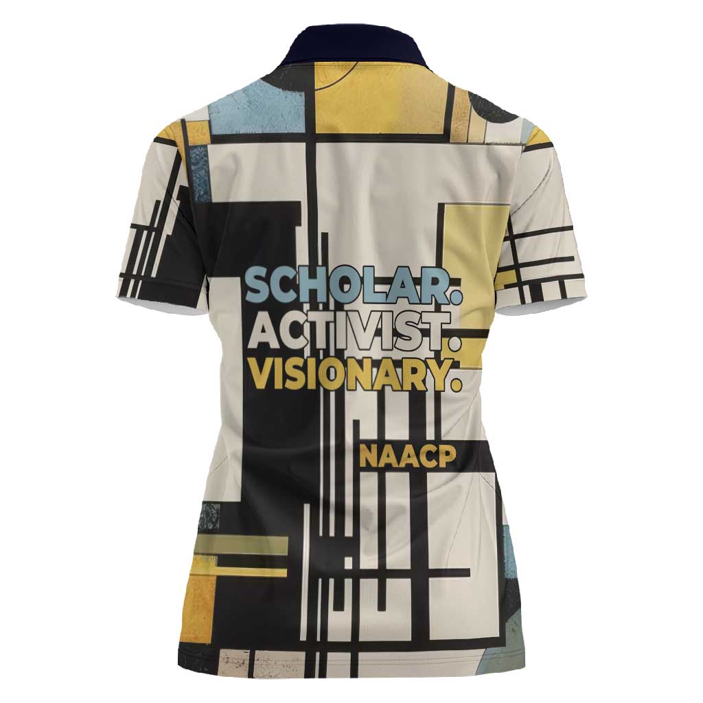 W.E.B. Du Bois Education is Liberation Women Polo Shirt Scholar, Activist, Visionary Tribute Design TS04