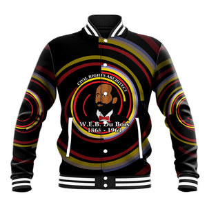 W.E.B. Du Bois Civil Rights Architect Baseball Jacket Niagara Movement - NAACP Tribute Design - African Pride