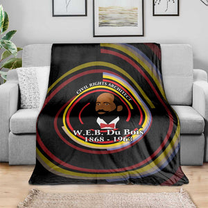 W.E.B. Du Bois Civil Rights Architect Blanket Niagara Movement - NAACP Tribute Design - African Pride