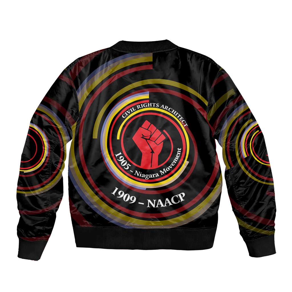 W.E.B. Du Bois Civil Rights Architect Bomber Jacket Niagara Movement - NAACP Tribute Design - African Pride