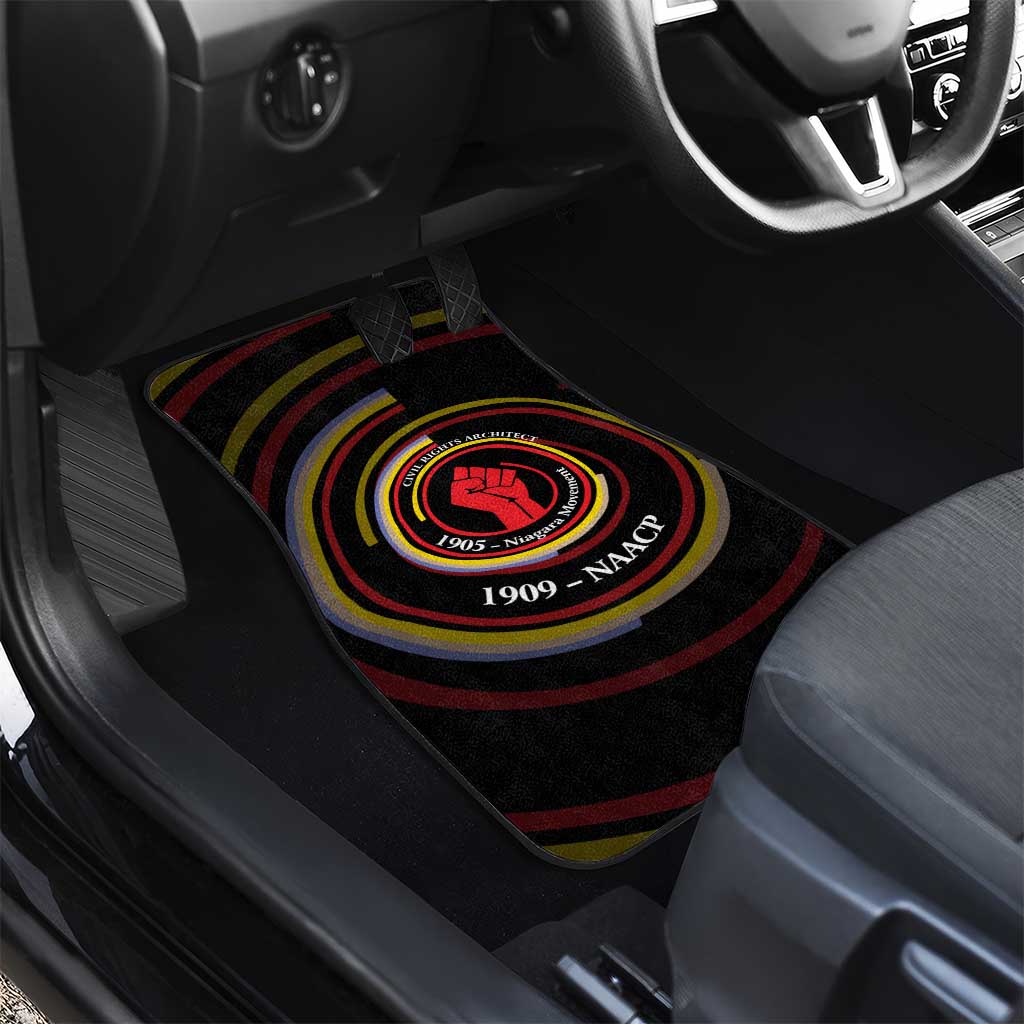 W.E.B. Du Bois Civil Rights Architect Car Mats Niagara Movement - NAACP Tribute Design - African Pride