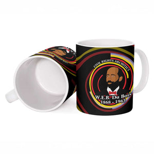 W.E.B. Du Bois Civil Rights Architect Ceramic Mug Niagara Movement - NAACP Tribute Design - African Pride