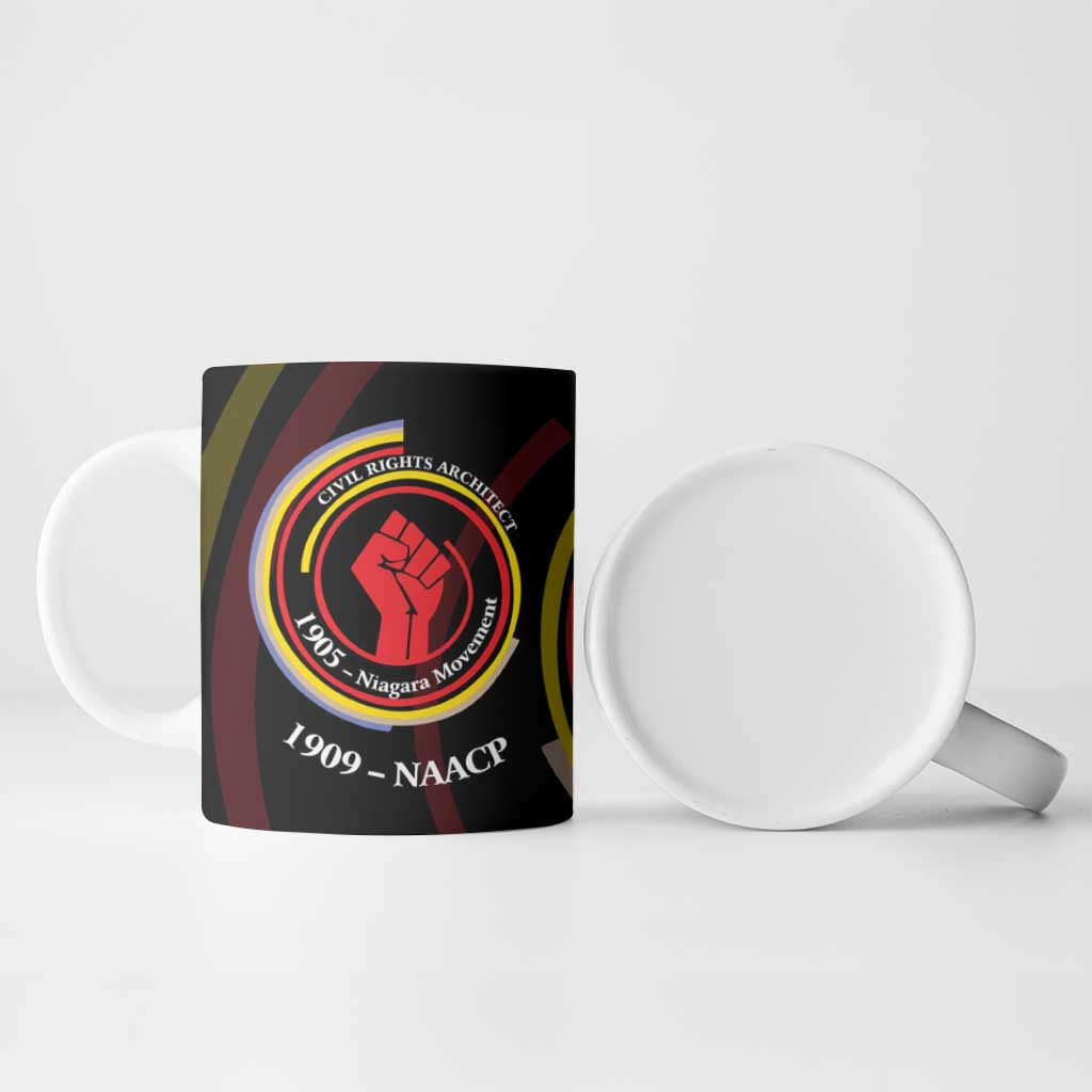 W.E.B. Du Bois Civil Rights Architect Ceramic Mug Niagara Movement - NAACP Tribute Design - African Pride