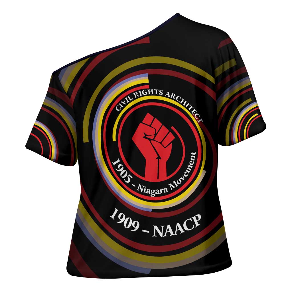 W.E.B. Du Bois Civil Rights Architect Cross Shoulder Shirt Niagara Movement - NAACP Tribute Design - African Pride