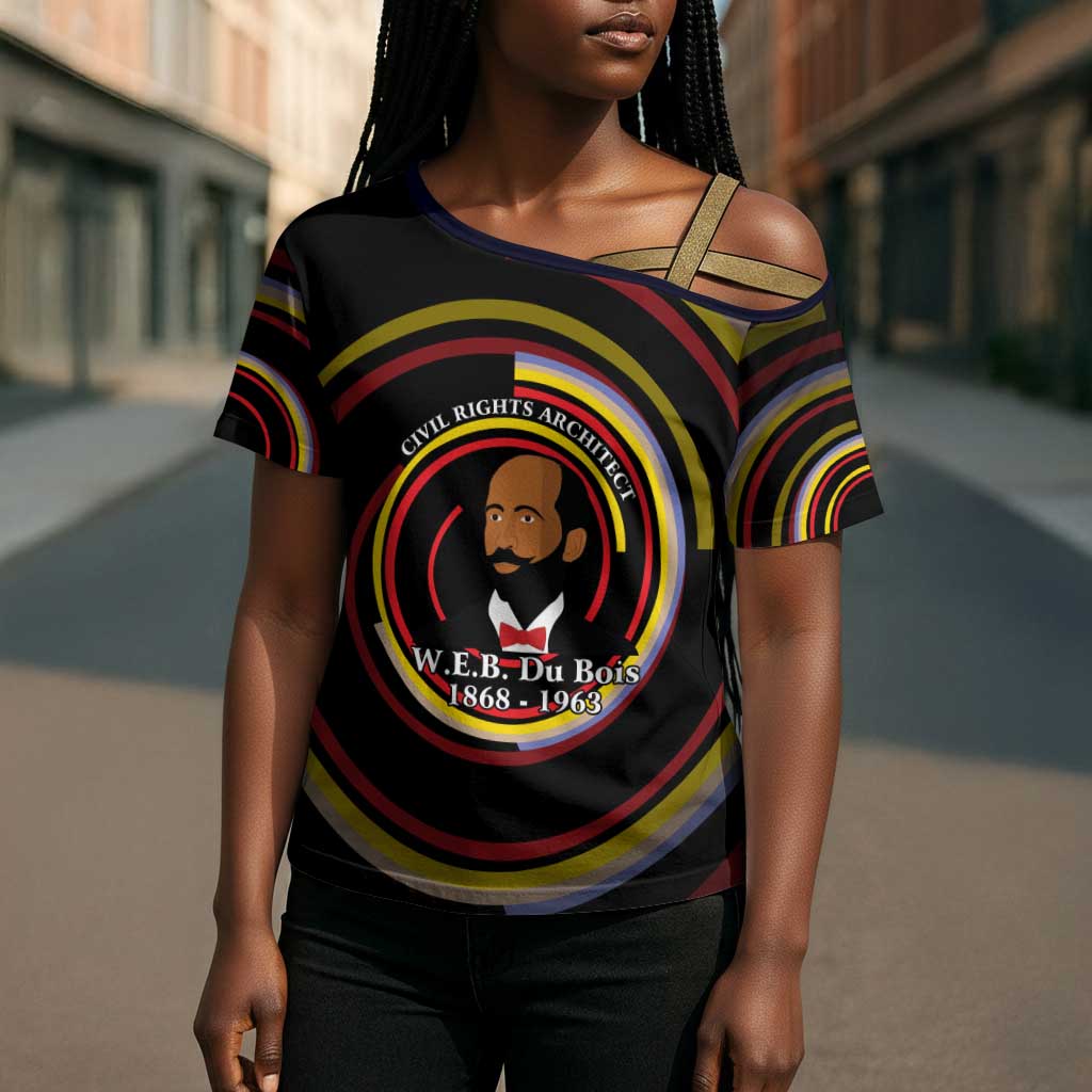 W.E.B. Du Bois Civil Rights Architect Cross Shoulder Shirt Niagara Movement - NAACP Tribute Design - African Pride