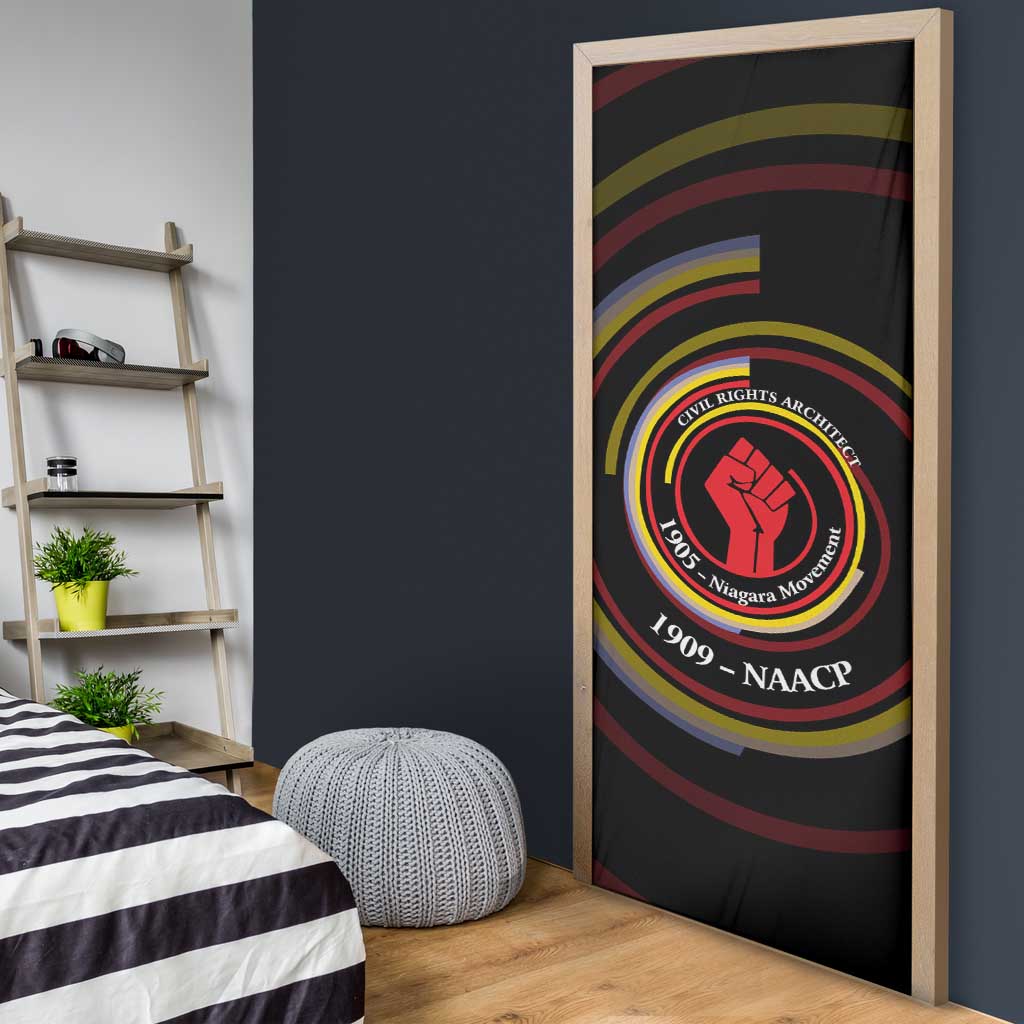 W.E.B. Du Bois Civil Rights Architect Door Cover Niagara Movement - NAACP Tribute Design - African Pride