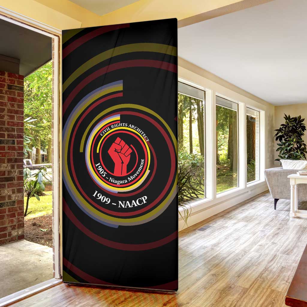 W.E.B. Du Bois Civil Rights Architect Door Cover Niagara Movement - NAACP Tribute Design - African Pride