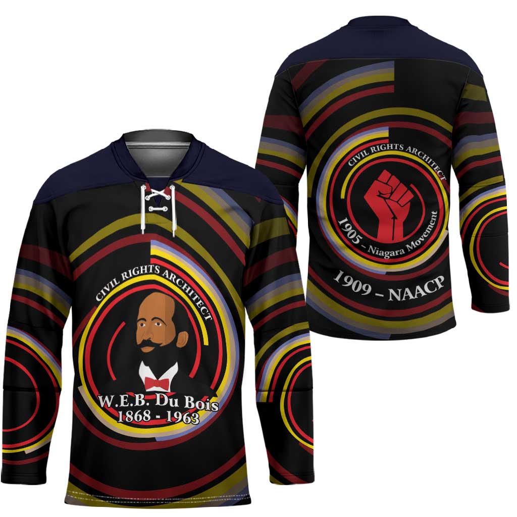 W.E.B. Du Bois Civil Rights Architect Hockey Jersey Niagara Movement - NAACP Tribute Design - African Pride