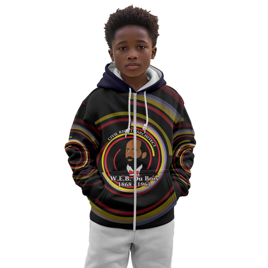 W.E.B. Du Bois Civil Rights Architect Kid Hoodie Niagara Movement - NAACP Tribute Design - African Pride
