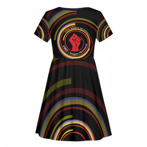 W.E.B. Du Bois Civil Rights Architect Kid Short Sleeve Dress Niagara Movement - NAACP Tribute Design TS04