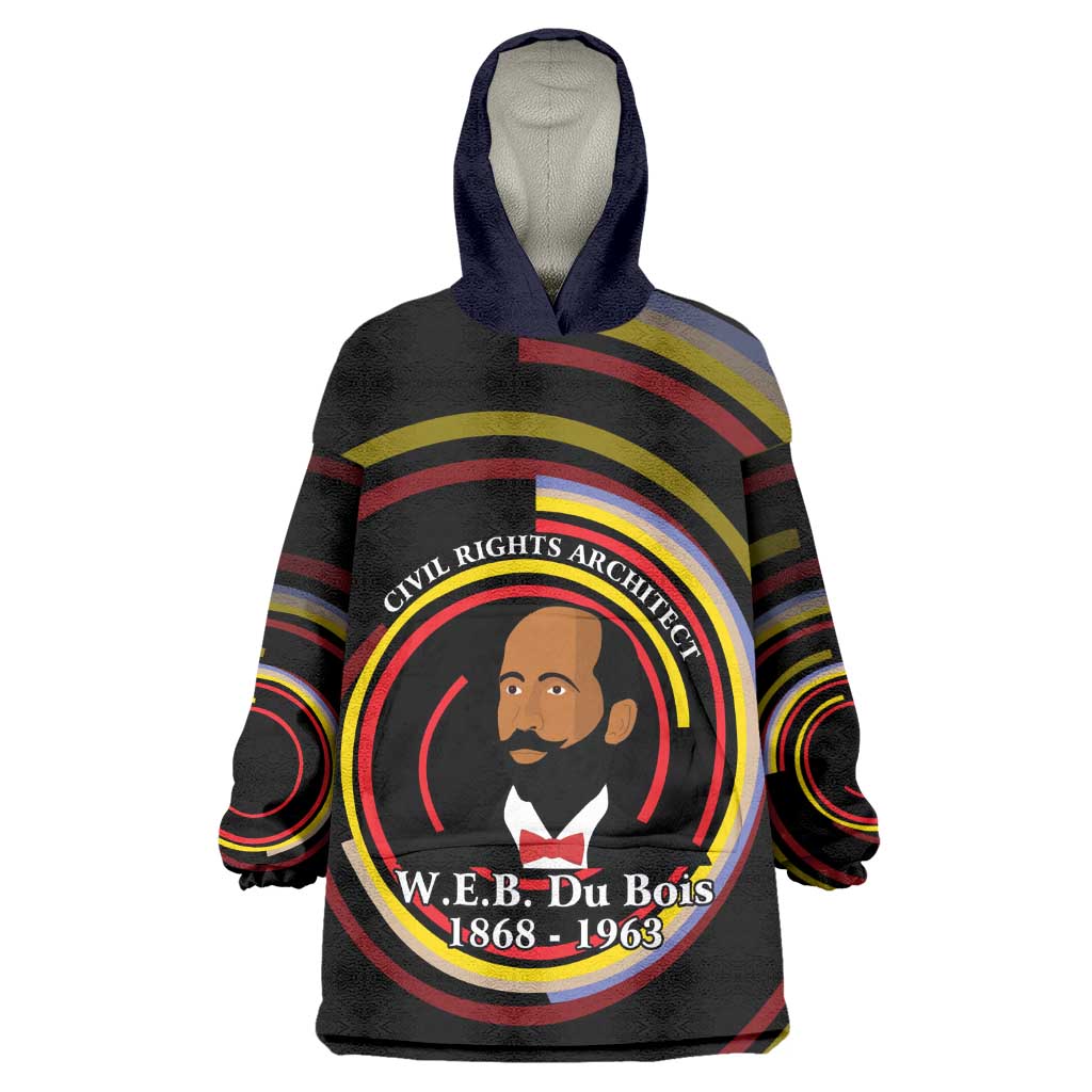 W.E.B. Du Bois Civil Rights Architect Kid Wearable Blanket Hoodie Niagara Movement - NAACP Tribute Design - African Pride