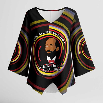 W.E.B. Du Bois Civil Rights Architect Kimono Sleeve Blouse Niagara Movement - NAACP Tribute Design - African Pride