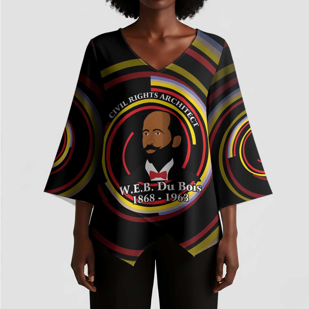 W.E.B. Du Bois Civil Rights Architect Kimono Sleeve Blouse Niagara Movement - NAACP Tribute Design - African Pride
