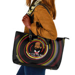 W.E.B. Du Bois Civil Rights Architect Leather Tote Bag Niagara Movement - NAACP Tribute Design - African Pride