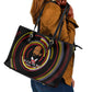 W.E.B. Du Bois Civil Rights Architect Leather Tote Bag Niagara Movement - NAACP Tribute Design - African Pride