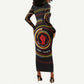 W.E.B. Du Bois Civil Rights Architect Long Sleeve Bodycon Dress Niagara Movement - NAACP Tribute Design - African Pride