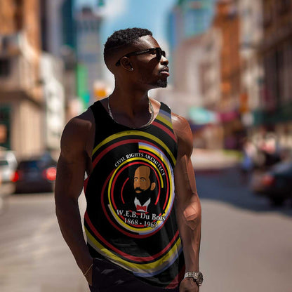 W.E.B. Du Bois Civil Rights Architect Men Tank Top Niagara Movement - NAACP Tribute Design - African Pride