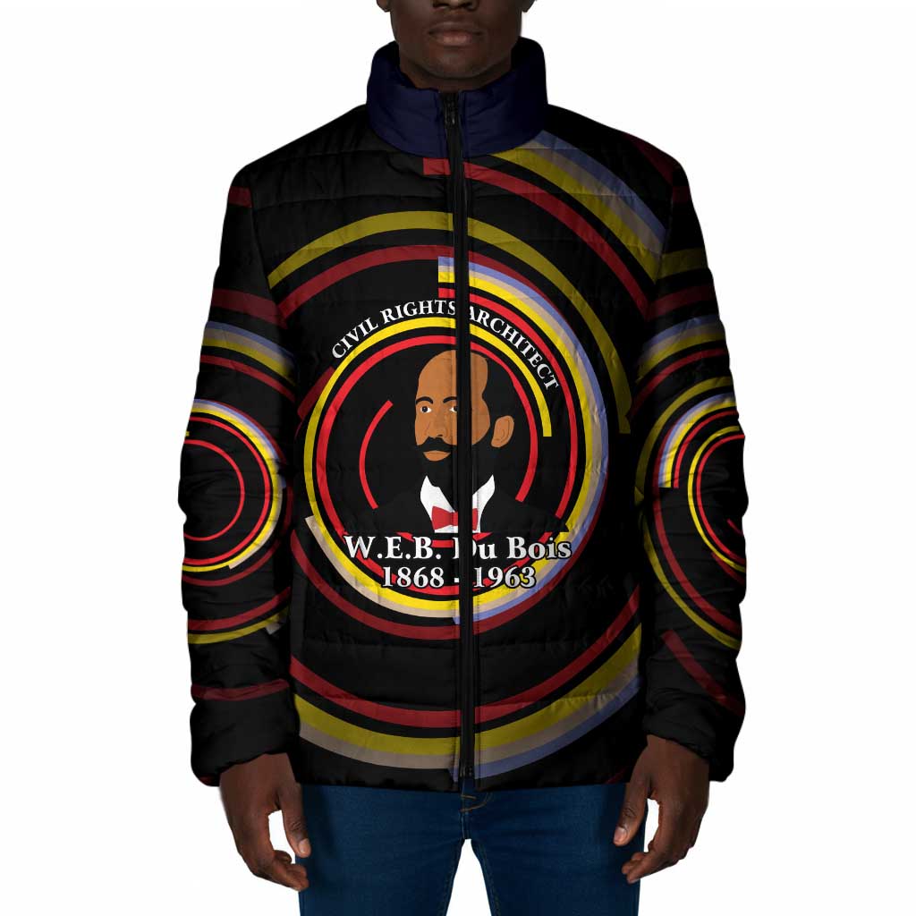 W.E.B. Du Bois Civil Rights Architect Padded Jacket Niagara Movement - NAACP Tribute Design - African Pride