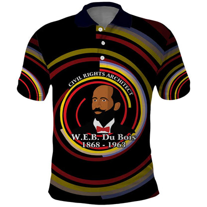 W.E.B. Du Bois Civil Rights Architect Polo Shirt Niagara Movement - NAACP Tribute Design TS04