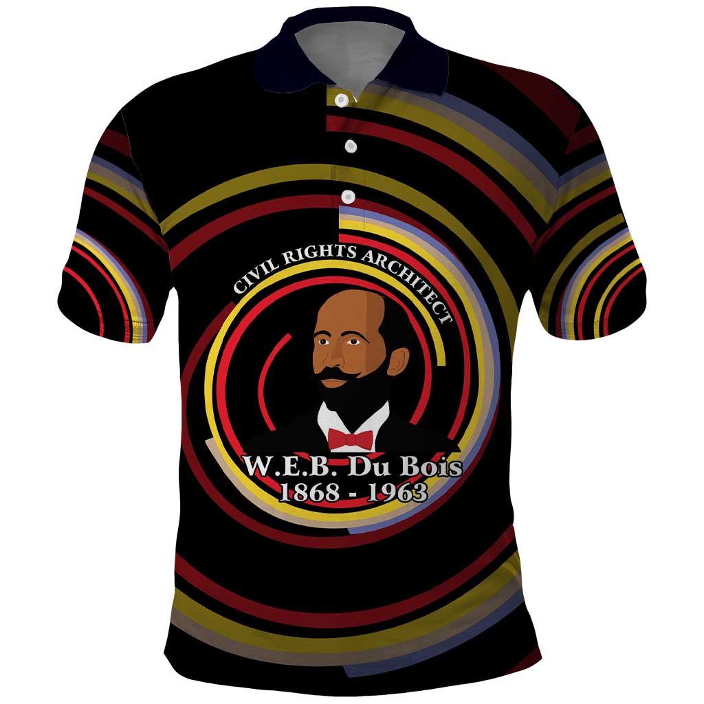 W.E.B. Du Bois Civil Rights Architect Polo Shirt Niagara Movement - NAACP Tribute Design TS04