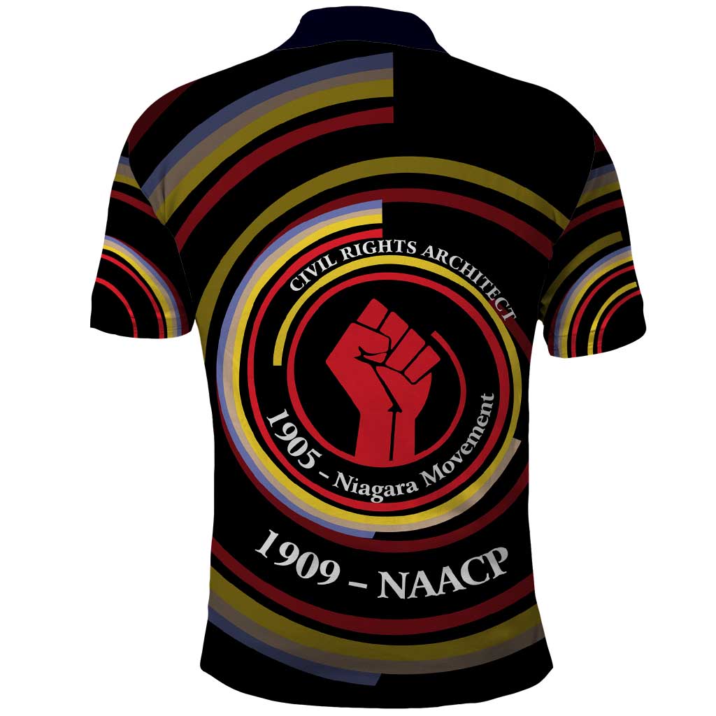 W.E.B. Du Bois Civil Rights Architect Polo Shirt Niagara Movement - NAACP Tribute Design TS04