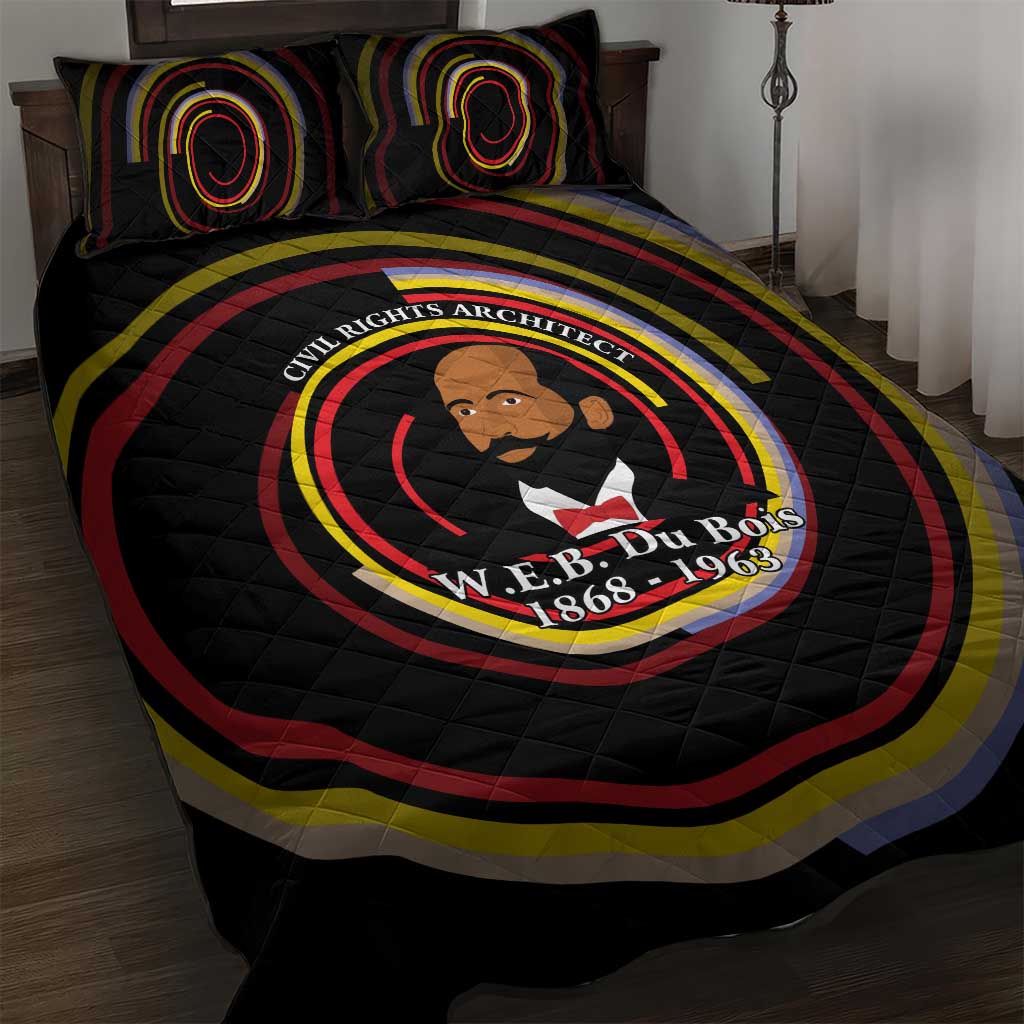 W.E.B. Du Bois Civil Rights Architect Quilt Bed Set Niagara Movement - NAACP Tribute Design - African Pride