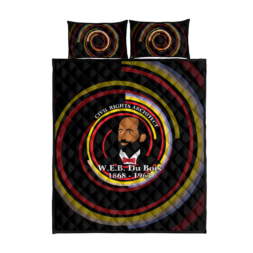 W.E.B. Du Bois Civil Rights Architect Quilt Bed Set Niagara Movement - NAACP Tribute Design - African Pride