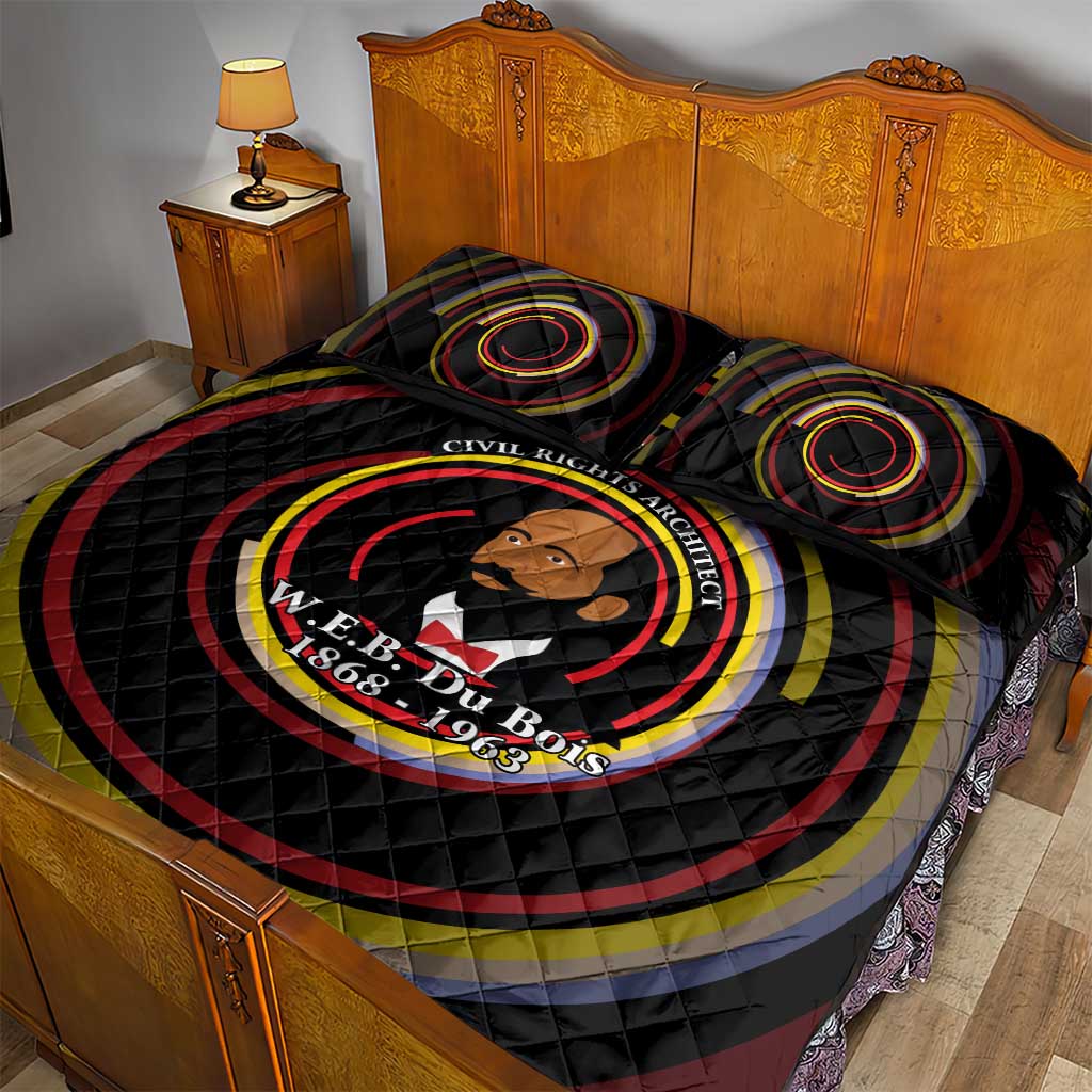 W.E.B. Du Bois Civil Rights Architect Quilt Bed Set Niagara Movement - NAACP Tribute Design - African Pride