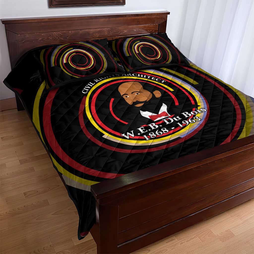 W.E.B. Du Bois Civil Rights Architect Quilt Bed Set Niagara Movement - NAACP Tribute Design - African Pride