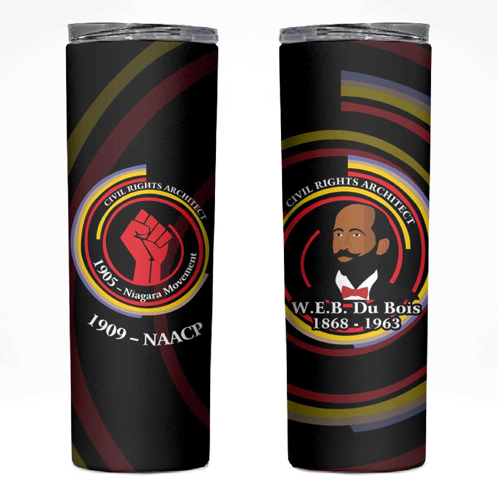 W.E.B. Du Bois Civil Rights Architect Skinny Tumbler Niagara Movement - NAACP Tribute Design - African Pride