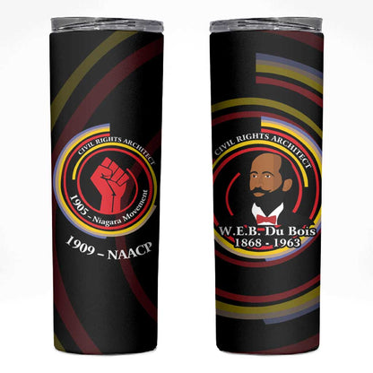 W.E.B. Du Bois Civil Rights Architect Skinny Tumbler Niagara Movement - NAACP Tribute Design - African Pride