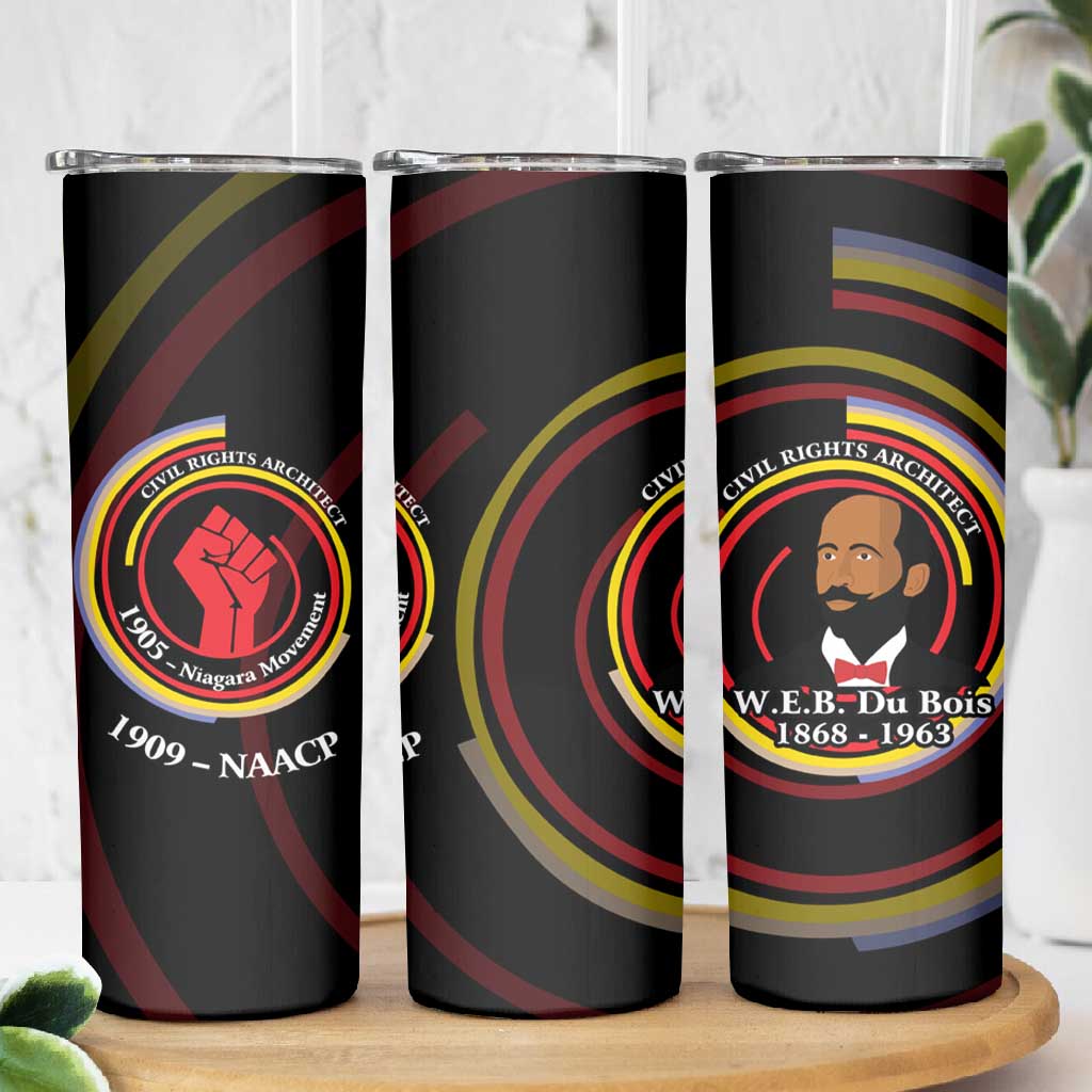 W.E.B. Du Bois Civil Rights Architect Skinny Tumbler Niagara Movement - NAACP Tribute Design - African Pride