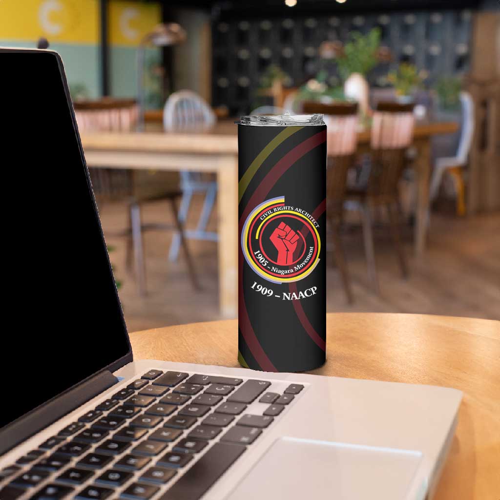 W.E.B. Du Bois Civil Rights Architect Skinny Tumbler Niagara Movement - NAACP Tribute Design - African Pride